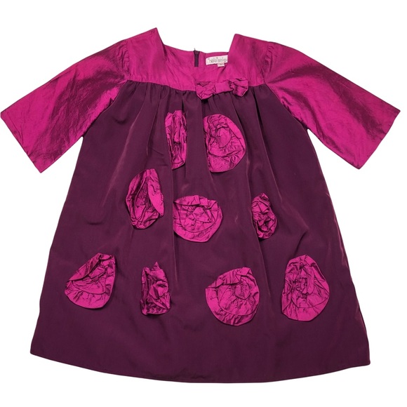 Halabaloo Fuschia Pink Unique Floral Dress size 6 - Picture 5 of 5